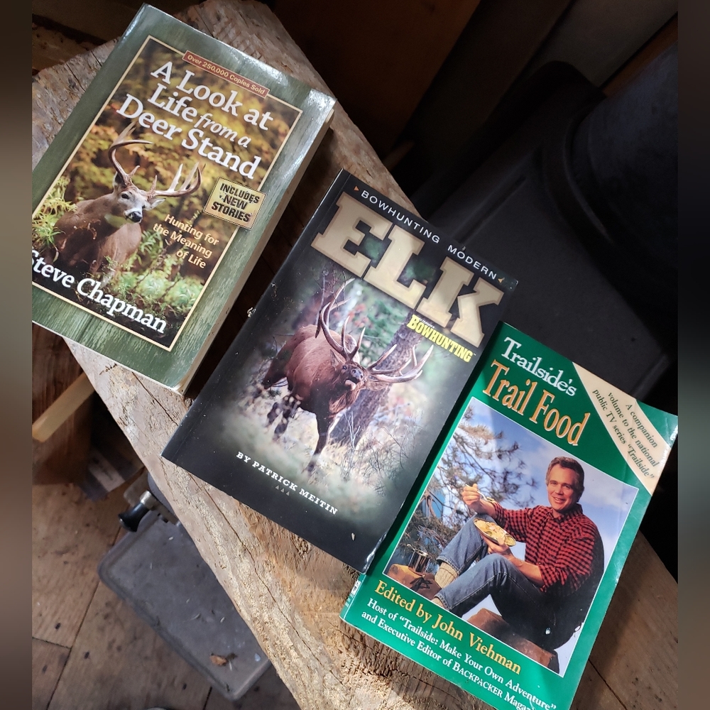 Hunting Outdoors Trail Food Cabin book bundle  Harvest House Adventure